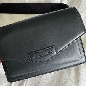 Charles & Keith Elegant Black Shoulder Bag